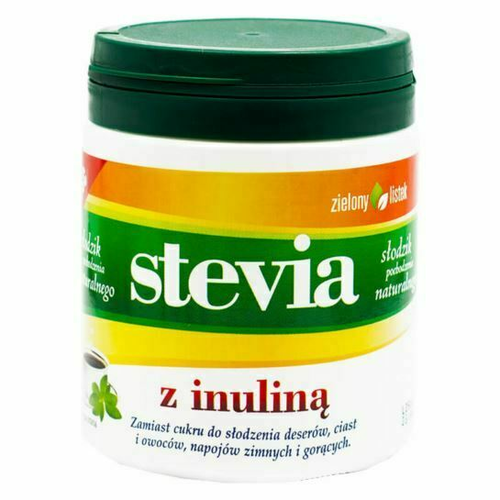 Słodzik STEVIA z inuliną zielony listek 140g 1