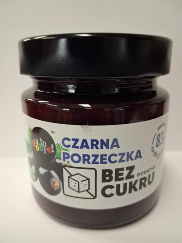 KONFITURA CZARNA PORZECZKA BEZ CUKRU 195G 1